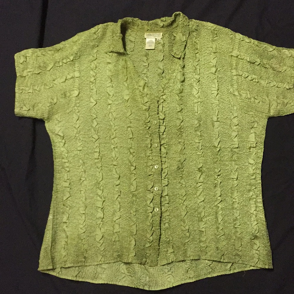 Coldwater Creek short sleeve button down shirt